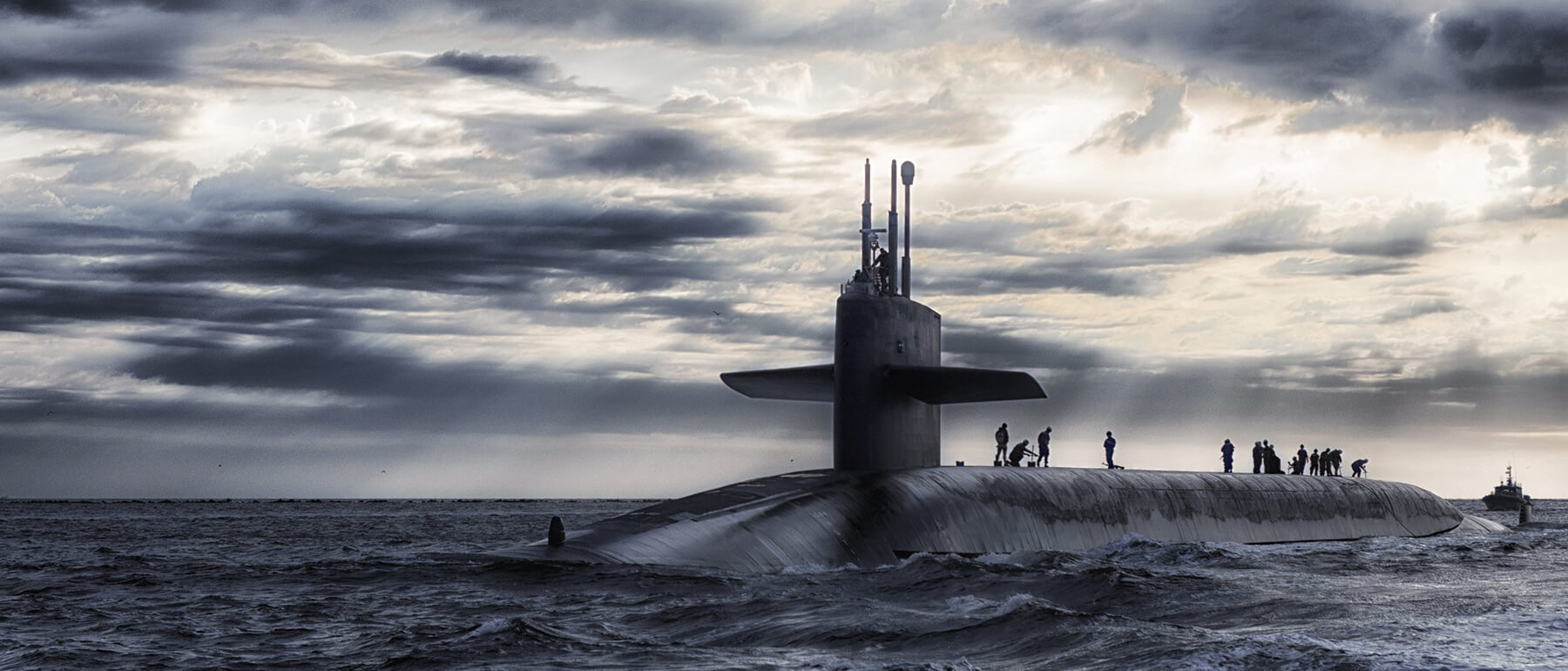 Submarine at sea